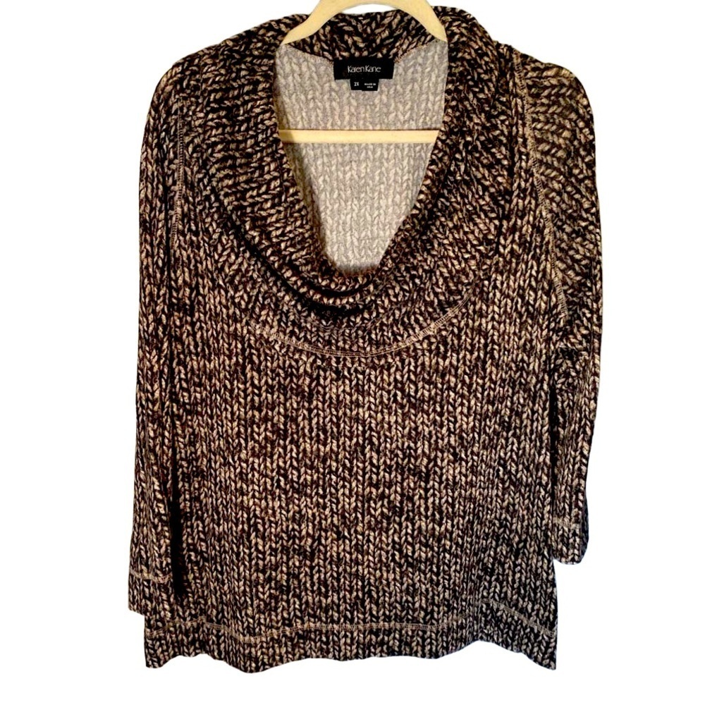 Karen Kane cawl neck top size 2x